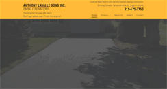 Desktop Screenshot of lavallepaving.com